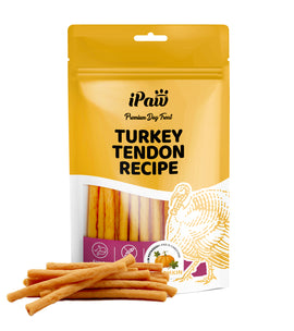 iPaw - Turkey Tendon for Dogs (Soft Strip Pumpkin)