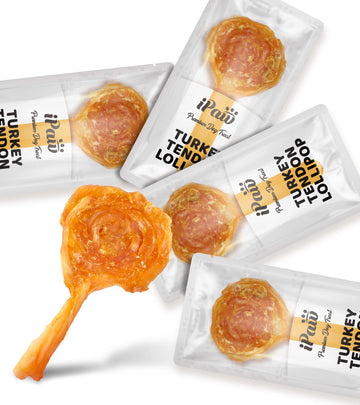 iPaw - Turkey Tendon for Dogs (Lollipop)