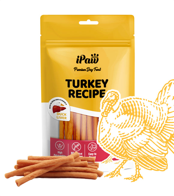 iPaw -  Turkey Meat with Duck Liver (Thin Stick)