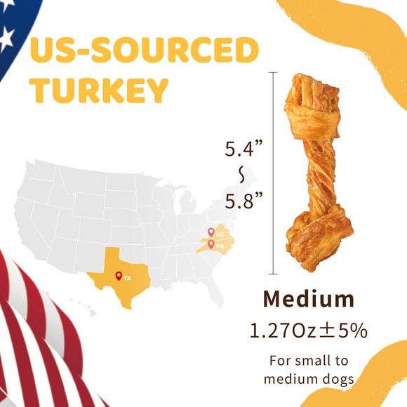 iPaw - Turkey Tendon for Dogs (Medium Bone)