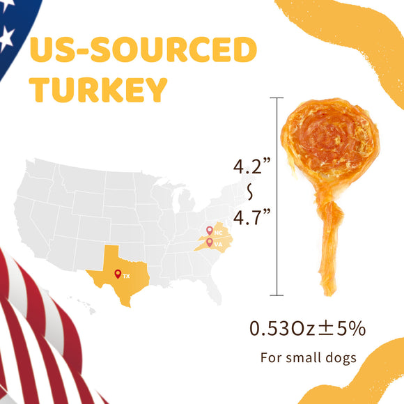 iPaw - Turkey Tendon for Dogs (Lollipop)