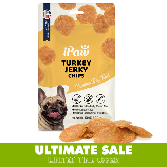 iPaw - Turkey Tendon for Dogs (Turkey Jerky Chips)
