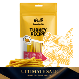 iPaw - Turkey Meat with Pumpkin (Thin Stick)