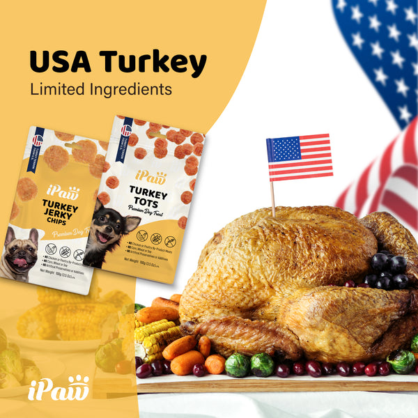 iPaw - Turkey Tendon for Dogs (Turkey Jerky Chips) | B2B Wholesale Only