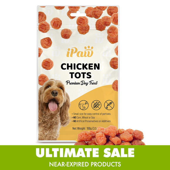 Final Batch on Sale – Near-Expired Products -  iPaw - Chicken Tots ( Best by Dec 2025 )