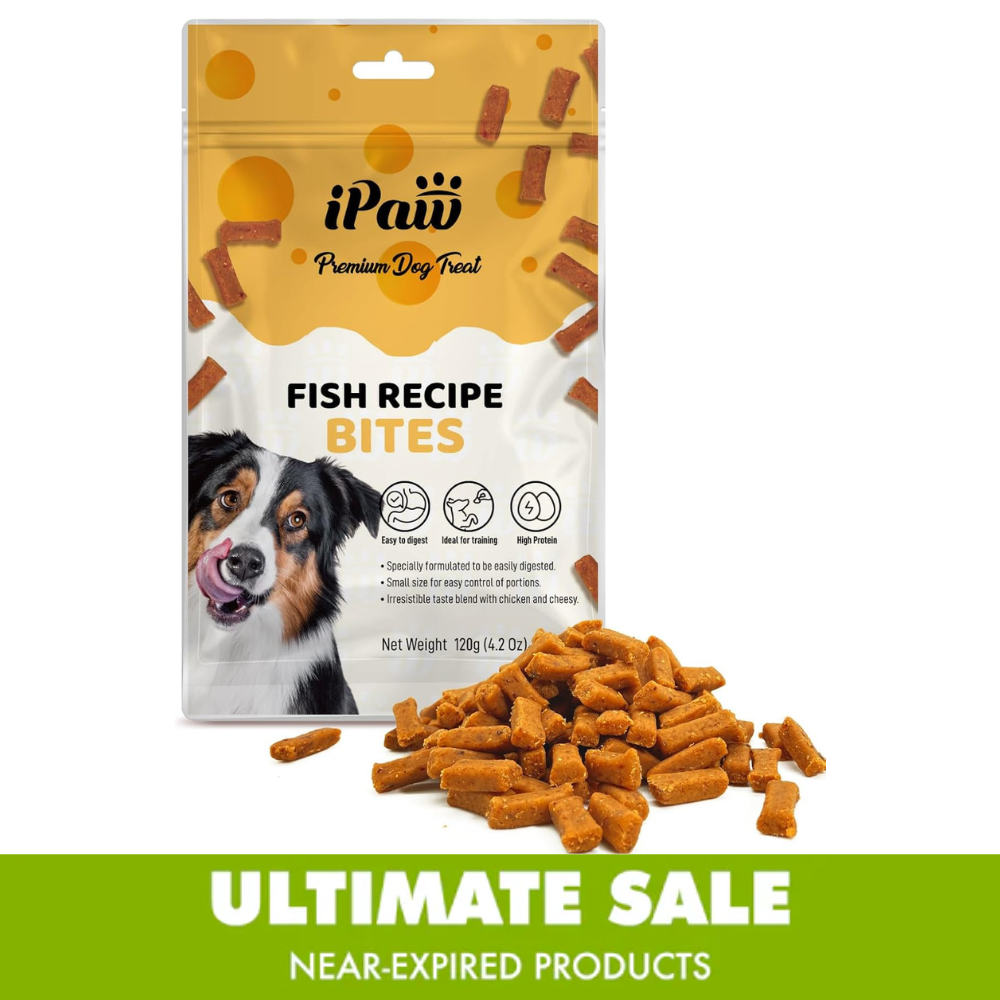 Near-Expired Products - iPaw - Fish Recipe Bites (Best by Dec 2025)