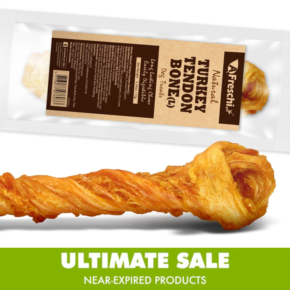 Near-Expired Products - AFreschi - Turkey Tendon for Dogs (Large Bone) Best by Oct 2025