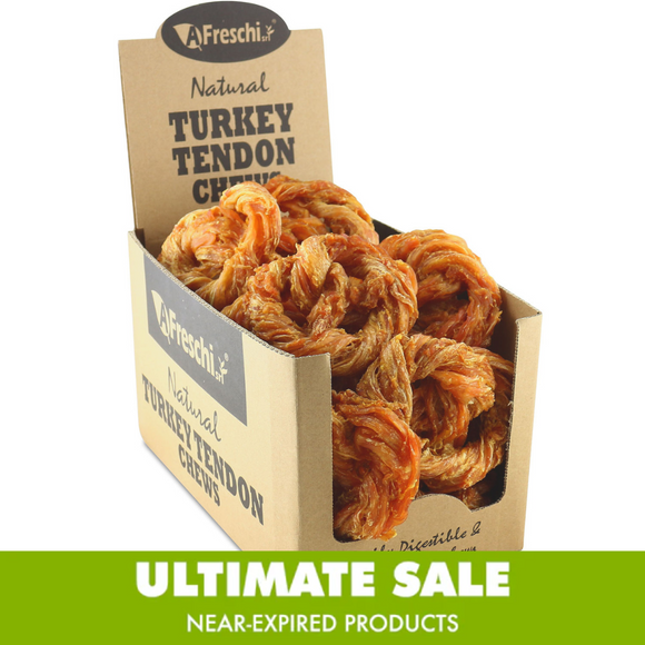 AFreschi & iPaw - Turkey Tendon for Dogs (Medium Pretzel)