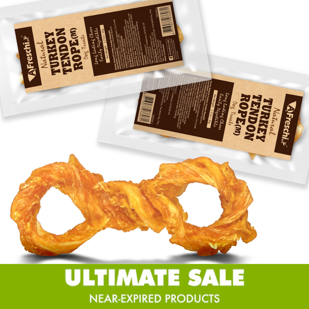 Near-Expired Products - AFreschi  -  Turkey Tendon for Dogs (Medium Rope)