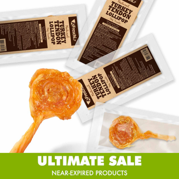 AFreschi & iPaw - Turkey Tendon for Dogs (Lollipop)  Best by Dec 2025