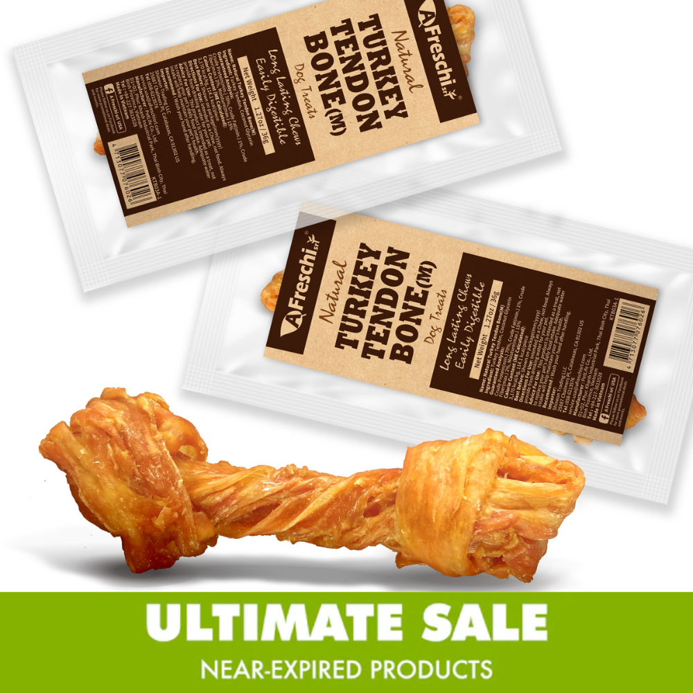 Near-Expired Products - AFreschi - Turkey Tendon for Dogs (Medium Bone) Best by Nov 2025