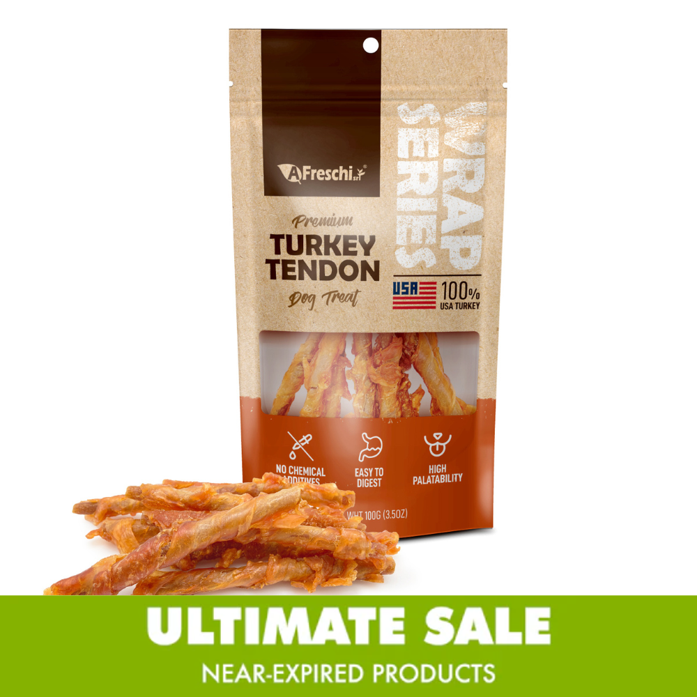 Final Batch on Sale –Near-Expired Products - AFreschi - Turkey Tendon for Dogs (Warp Series - Chicken Stick) Best By Jan 2026