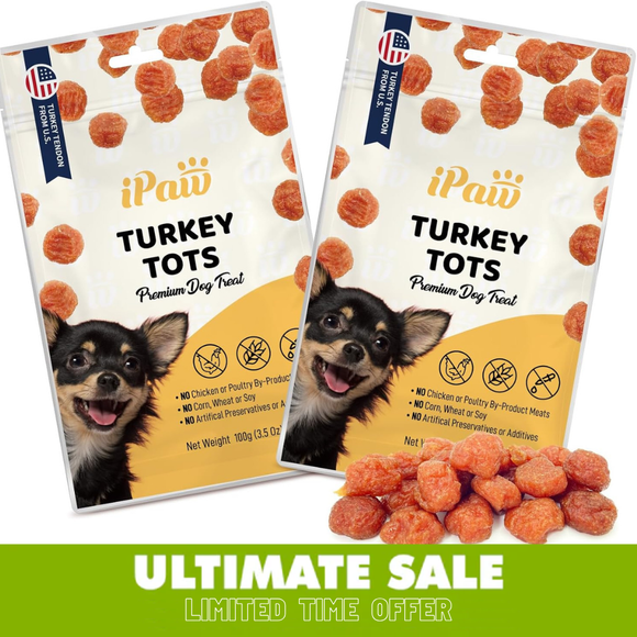 iPaw - Turkey Tendon for Dogs (Turkey Tots)