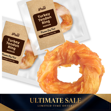 iPaw -  Turkey Tendon for Dogs (Medium Ring) Classic SKU:IPCTTR03A-2
