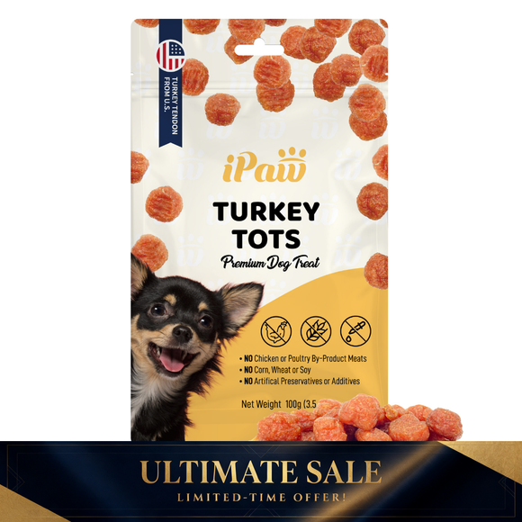 iPaw - Turkey Tendon for Dogs (Turkey Tots)