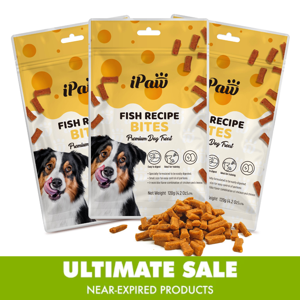 Near-Expired Products - iPaw - Fish Recipe Bites (Best by Dec 2025)