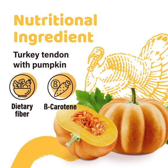 iPaw - Turkey Tendon for Dogs (Soft Strip Pumpkin)