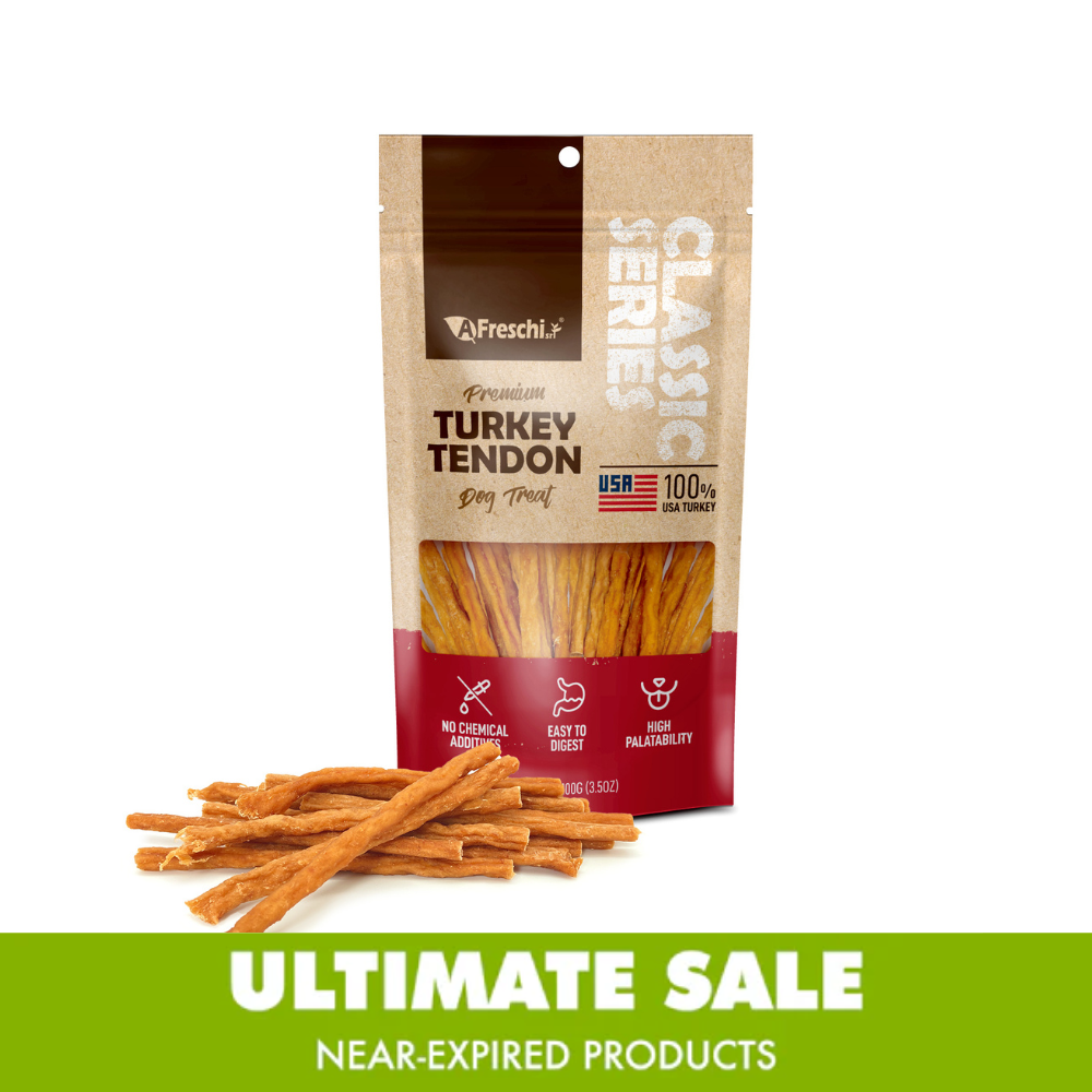 Near-Expired Products -AFreschi - Turkey Tendon for Dogs (Classic Series - Thin Stick)