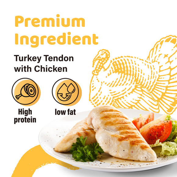 iPaw – Turkey Tendon with Chicken for Dogs (Thin Stick)