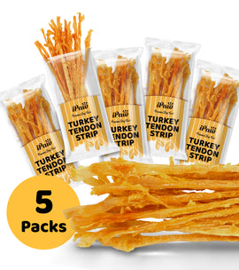 iPaw - Turkey Tendon for Dogs (Strip) 5 Pack