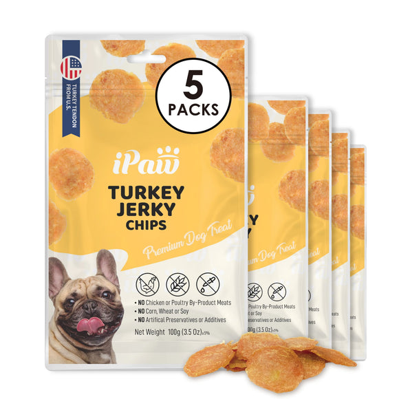 iPaw - Turkey Tendon for Dogs (Turkey Jerky Chips)