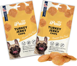 iPaw - Turkey Tendon for Dogs (Turkey Jerky Chips)(Best by September2026)