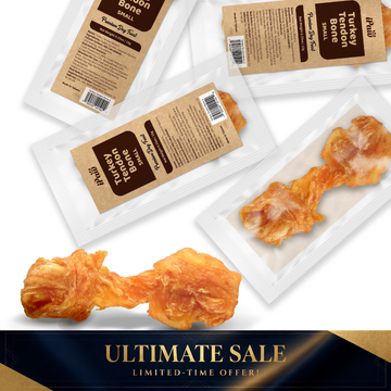 iPaw - Turkey Tendon for Dogs (Small Bone) Classic SKU:IPCKTB01A-4