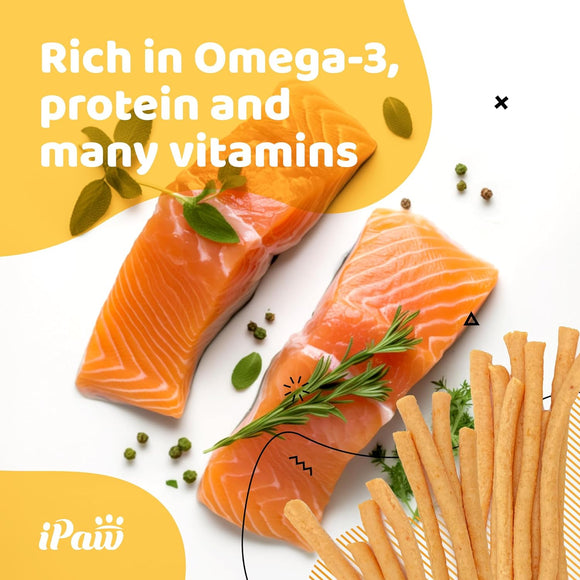 Final Batch on Sale – Near-Expired Products - iPaw - Salmon Stick (Best by Dec 2025)