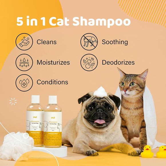 Final Batch on Sale -Near-Expired Products - iPaw - Oatmeal Dog Shampoo for Allergies with Aloe (BEST BY FEB 2026)