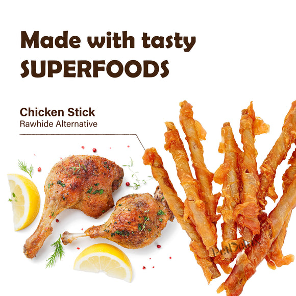 Final Batch on Sale –Near-Expired Products - AFreschi - Turkey Tendon for Dogs (Warp Series - Chicken Stick) Best By Jan 2026