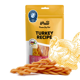 iPaw -Turkey Meat with Sweet Potato (Braided Stick)