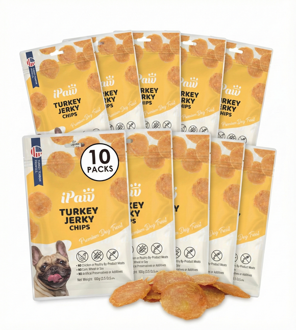 iPaw - Turkey Tendon for Dogs (Turkey Jerky Chips)