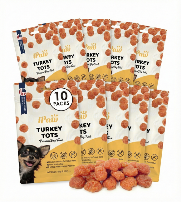 iPaw - Turkey Tendon for Dogs (Turkey Tots)