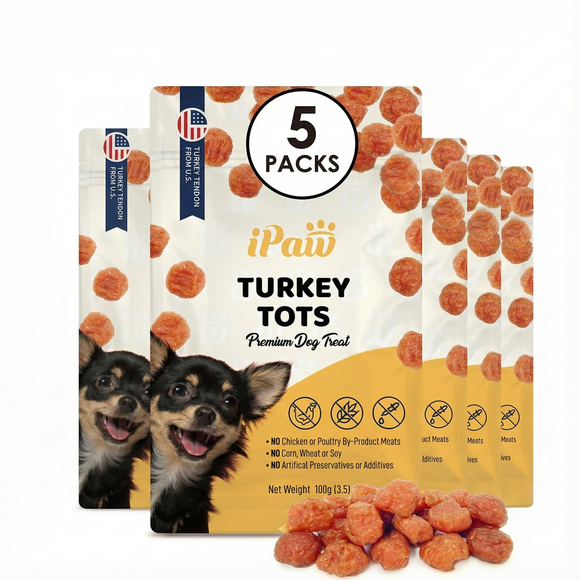 iPaw - Turkey Tendon for Dogs (Turkey Tots)