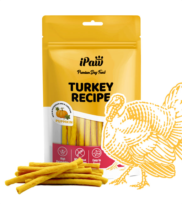 iPaw - Turkey Meat with Pumpkin (Thin Stick)