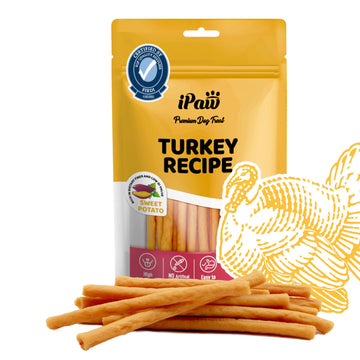 iPaw -Turkey Meat with Sweet Potato (Thin Stick)