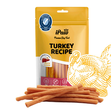 iPaw -  Turkey Meat with Duck Liver (Thin Stick)