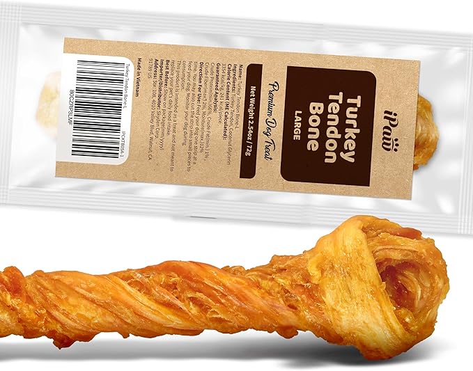 iPaw - Turkey Tendon for Dogs (Large Bone)