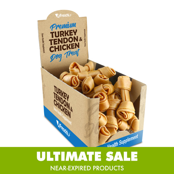 Ultimate Sale - Near-Expired Products - AFreschi - Turkey Tendon for Senior Dog (Medium Bone-Calcium)-Box