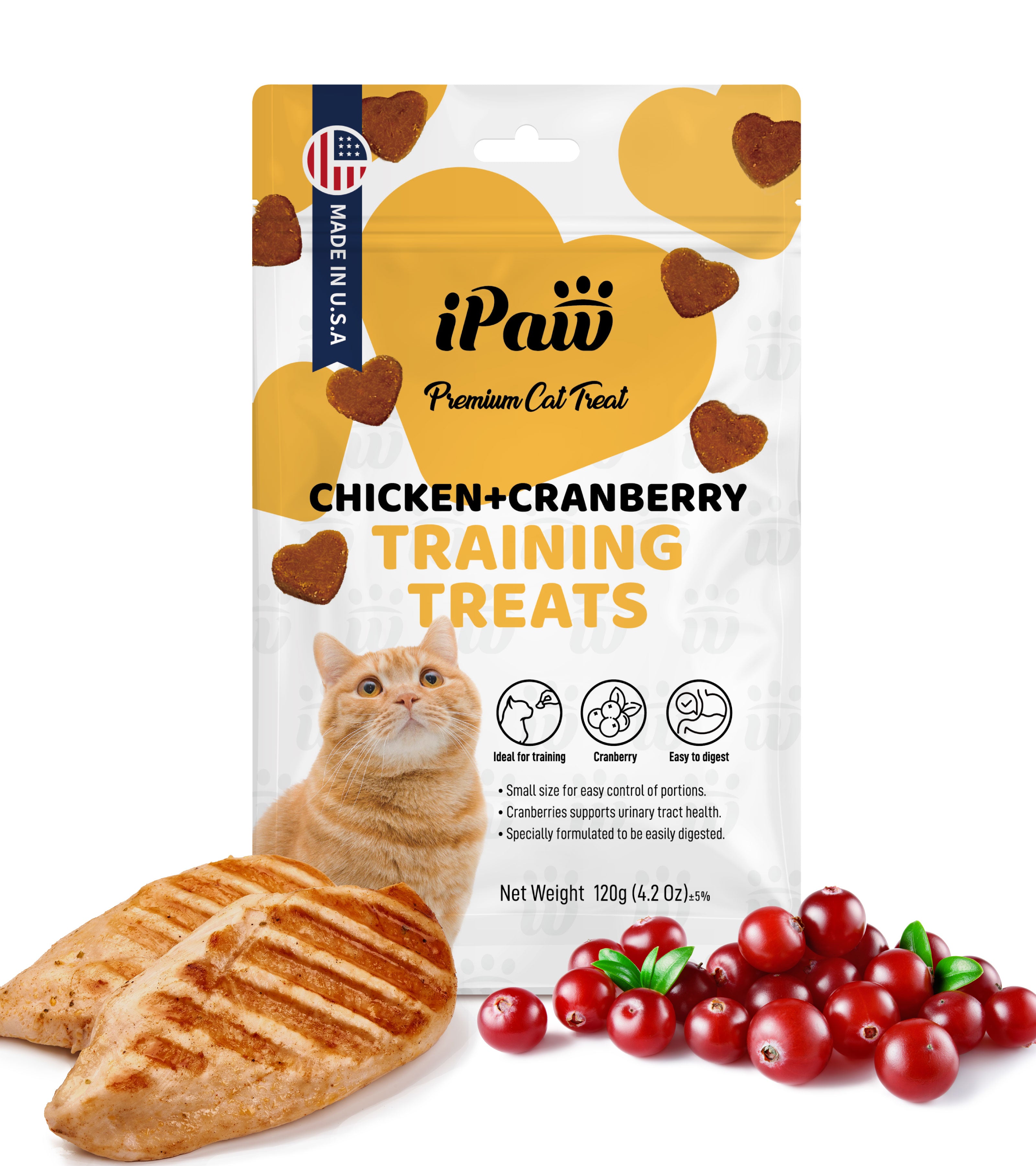 iPaw - Soft Treat for Cats (Chicken and Cranberry)