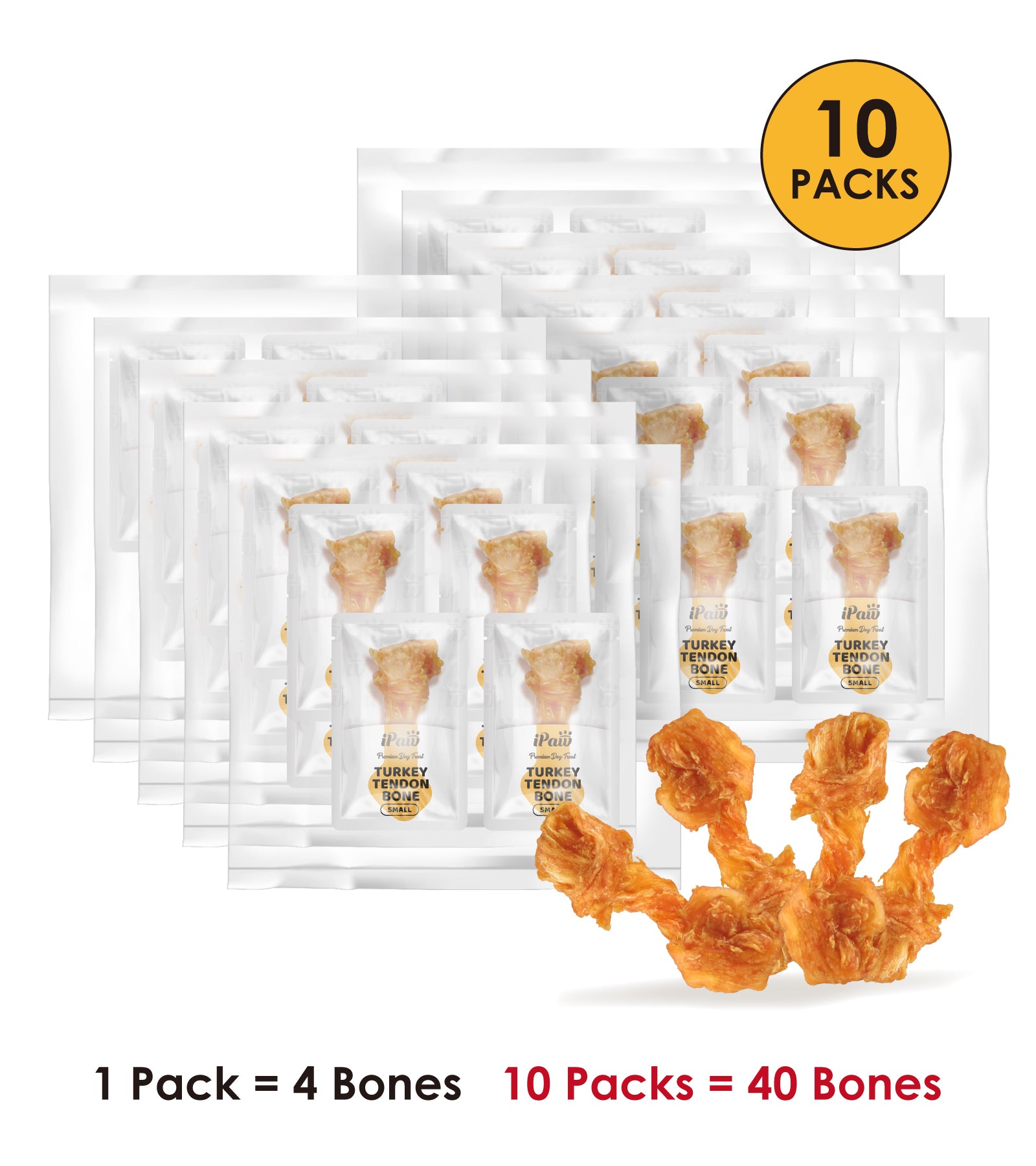 AFreschi & iPaw - Turkey Tendon for Dogs (Small Bone)