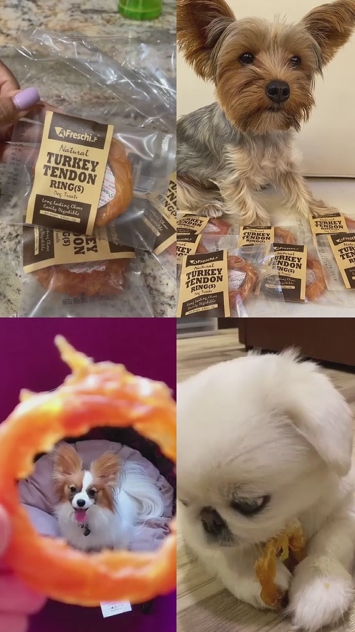 AFreschi & iPaw - Turkey Tendon for Dogs (Small Ring) - 0