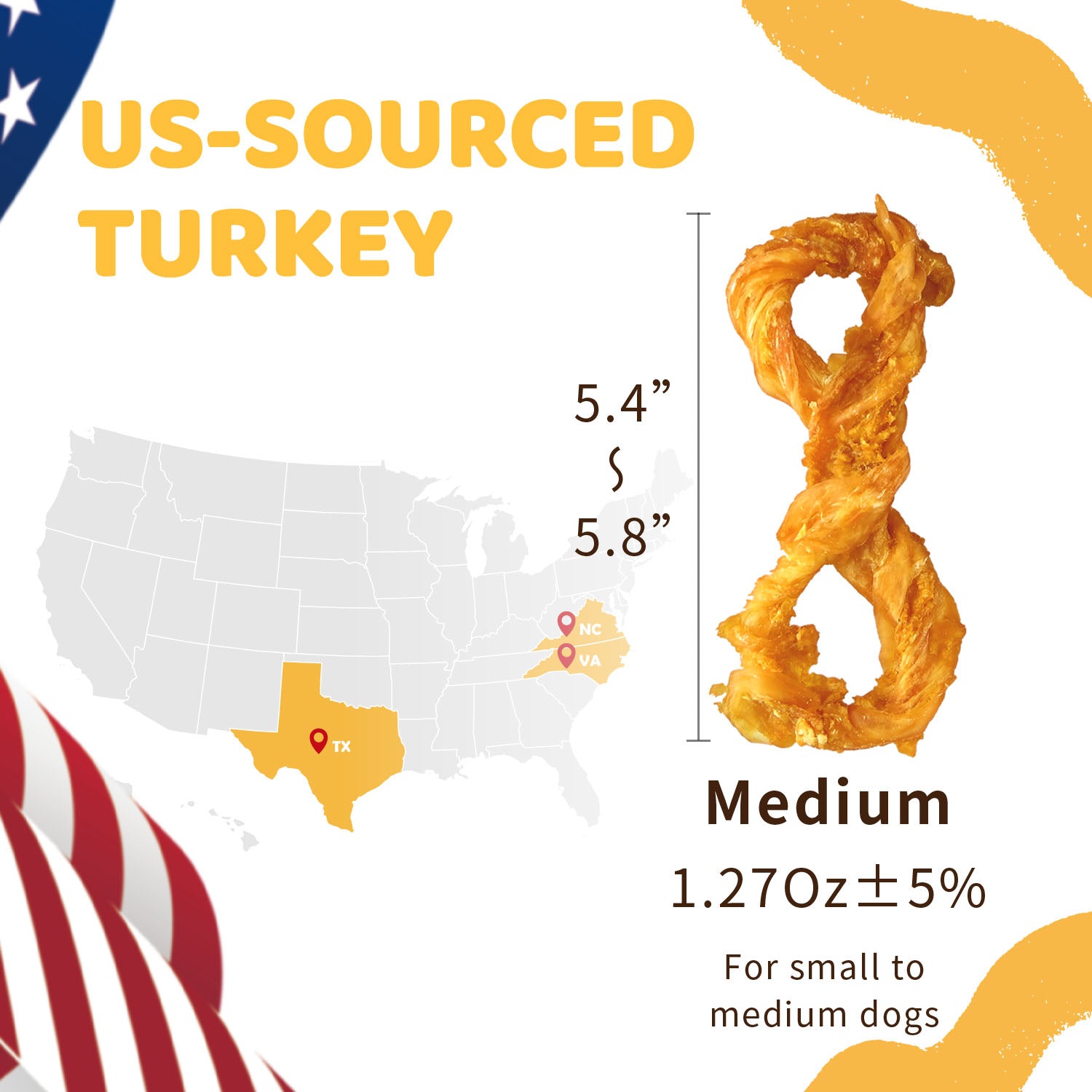iPaw -  Turkey Tendon for Dogs (Medium Rope)