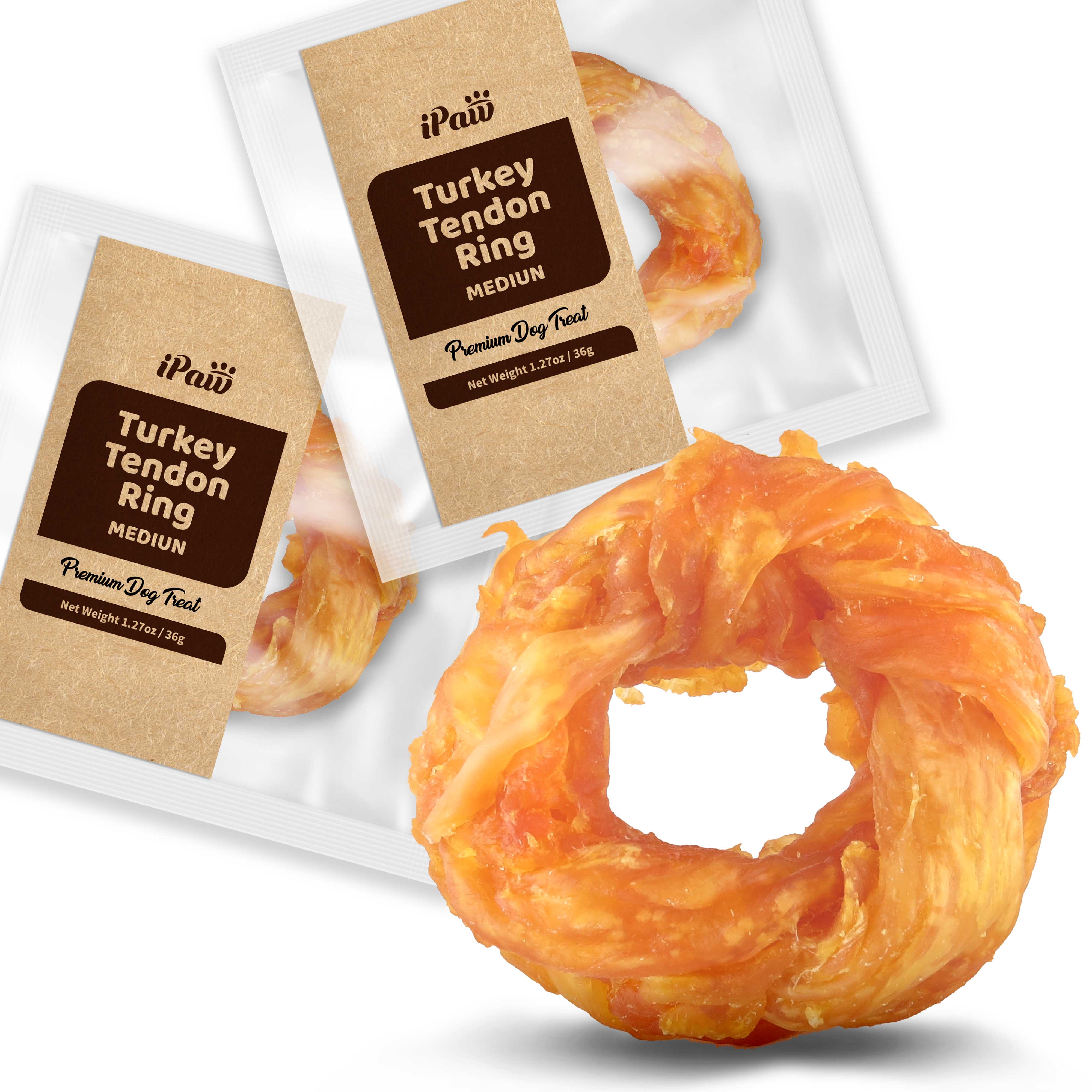 iPaw -  Turkey Tendon for Dogs (Medium Ring) - 0