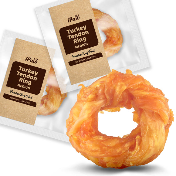 iPaw -  Turkey Tendon for Dogs (Medium Ring)