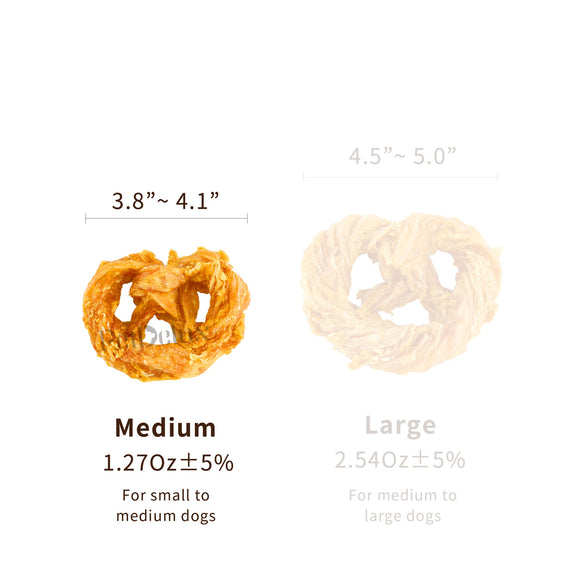 iPaw - Turkey Tendon for Dogs (Medium Pretzel)