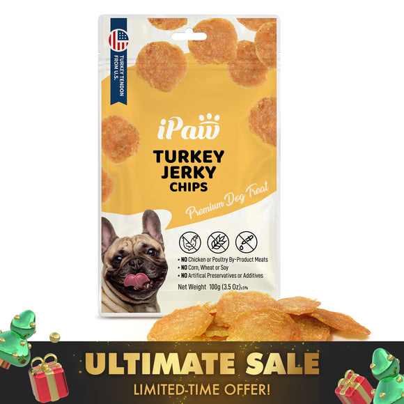 iPaw - Turkey Tendon for Dogs (Turkey Jerky Chips)