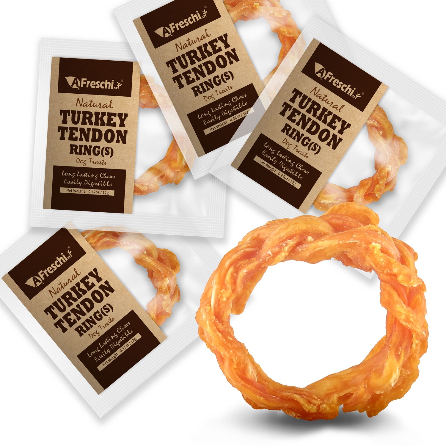AFreschi & iPaw - Turkey Tendon for Dogs (Small Ring)